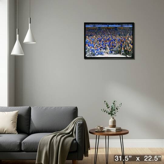 Tampa Bay Lightning Framed 20" x 29" 2021 Stanley Cup Champion Team Photo Canvas 31.5" x 22.5"